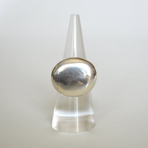 Sterling Pebble Ring - 6
