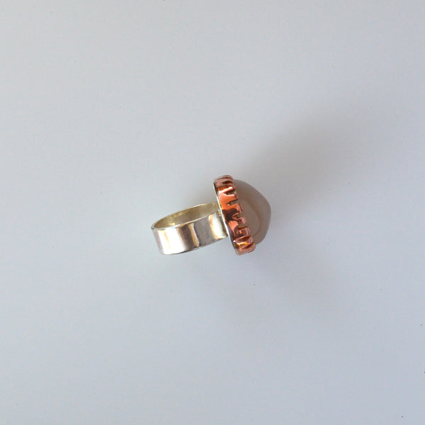 Ocean Agate Mood Ring - 7