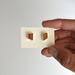 Carnelian Stud Earrings