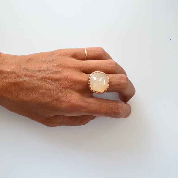 Ocean Agate Mood Ring - 7