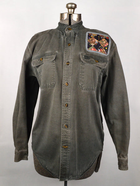 Work Shirt with Quilted Patches