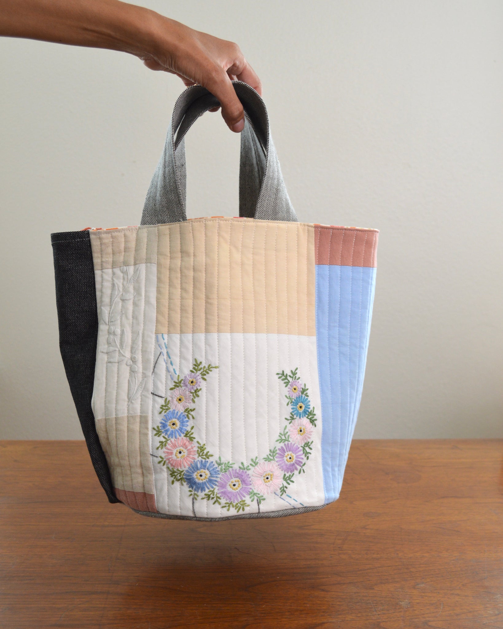 Quilted Bucket Tote