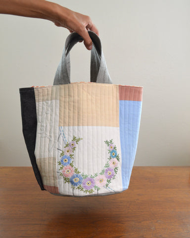 Quilted Bucket Tote