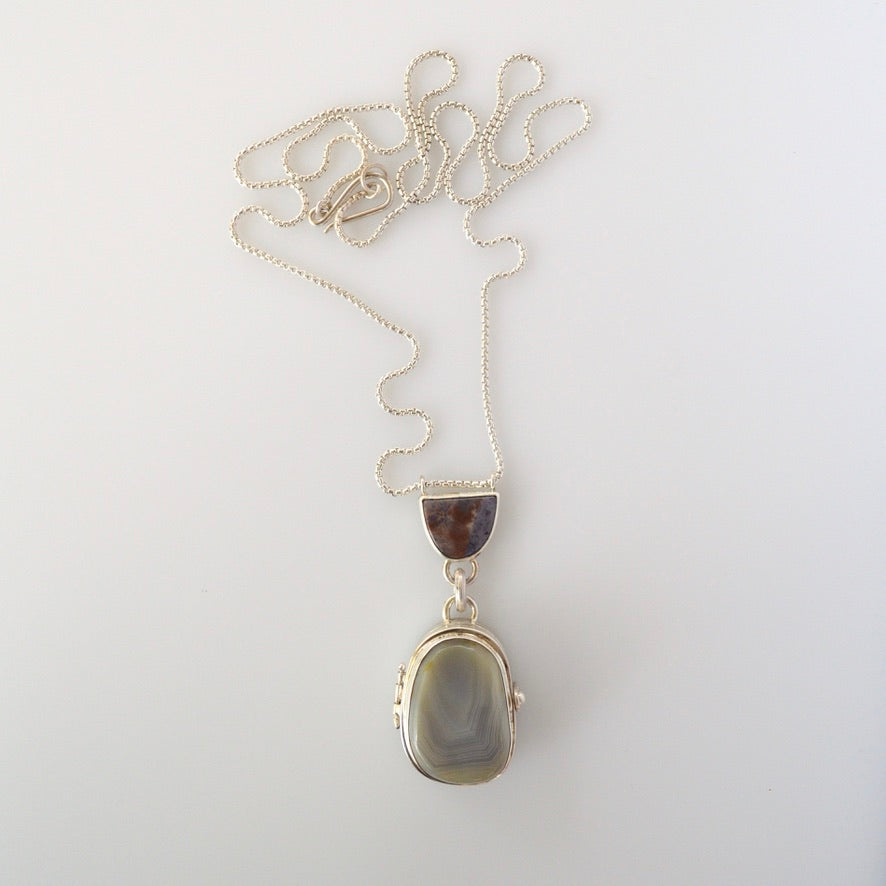 Ocean Agate Treasure Locket