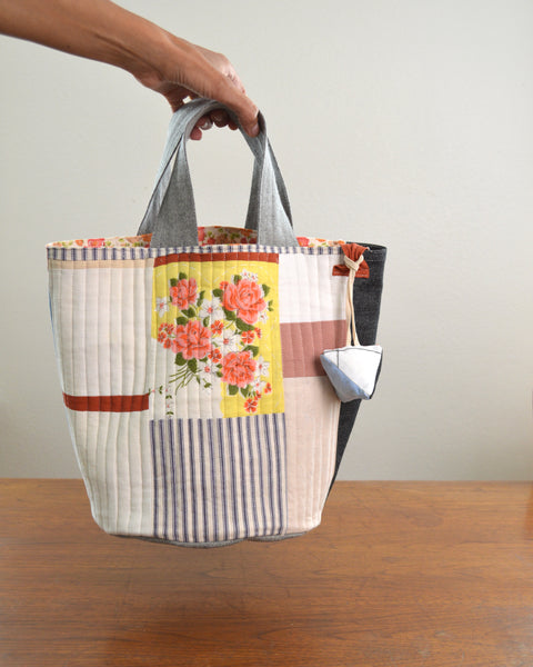 Quilted Bucket Tote