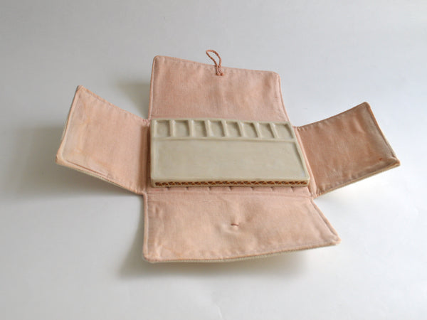 Ceramic Watercolor Palette with Case