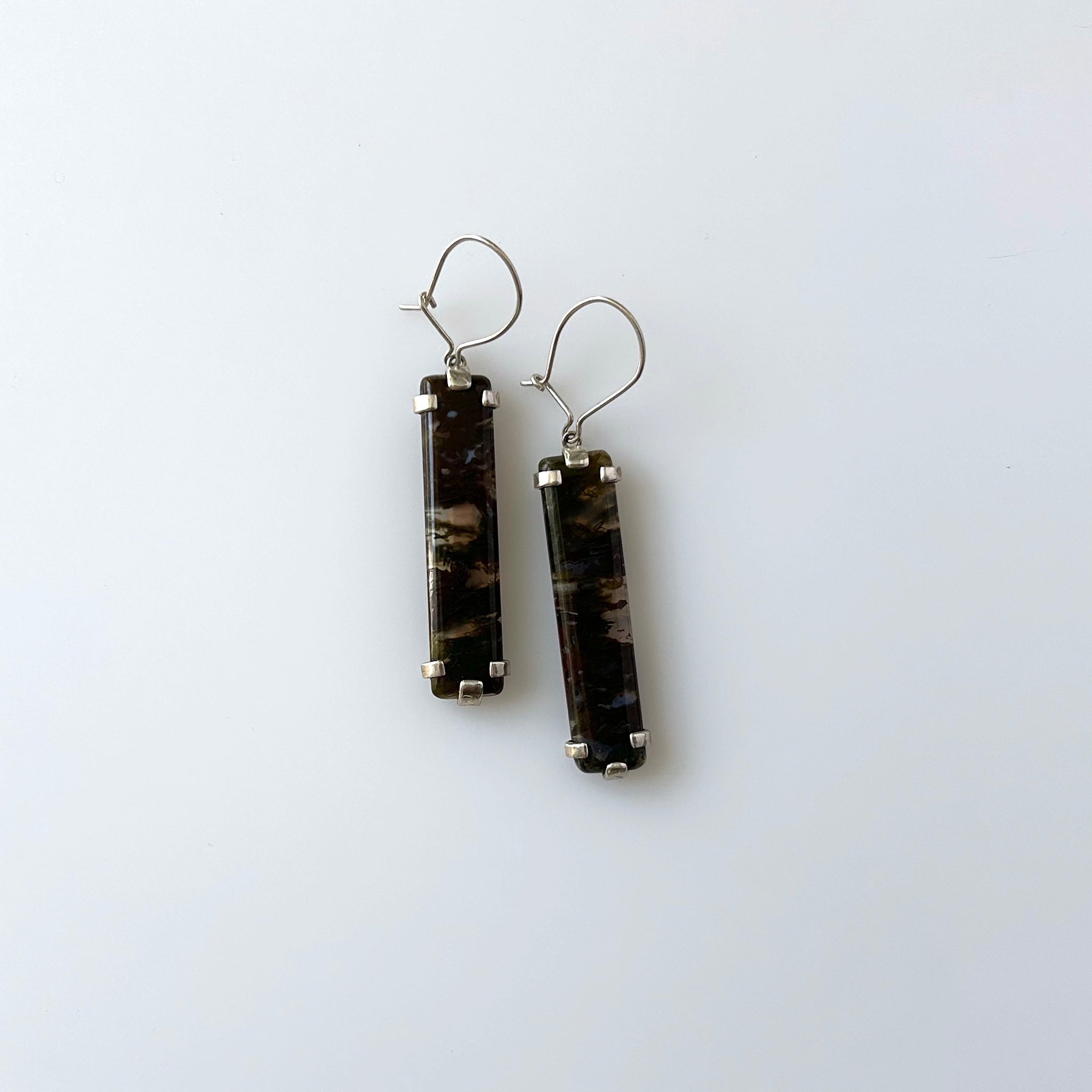 Moss Agate Earrings