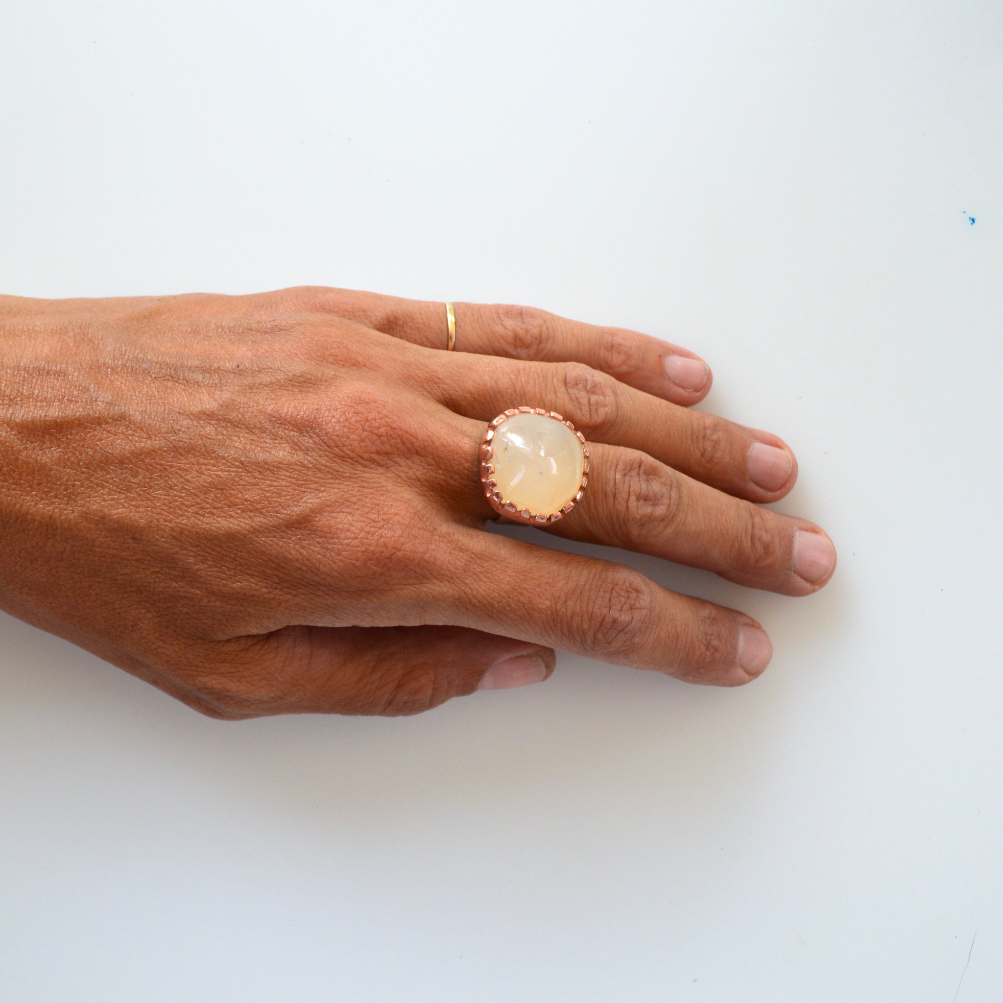 Ocean Agate Mood Ring - 7