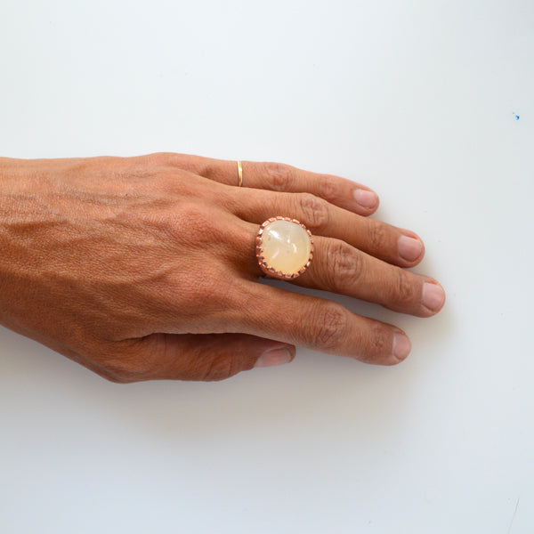 Ocean Agate Mood Ring - 7