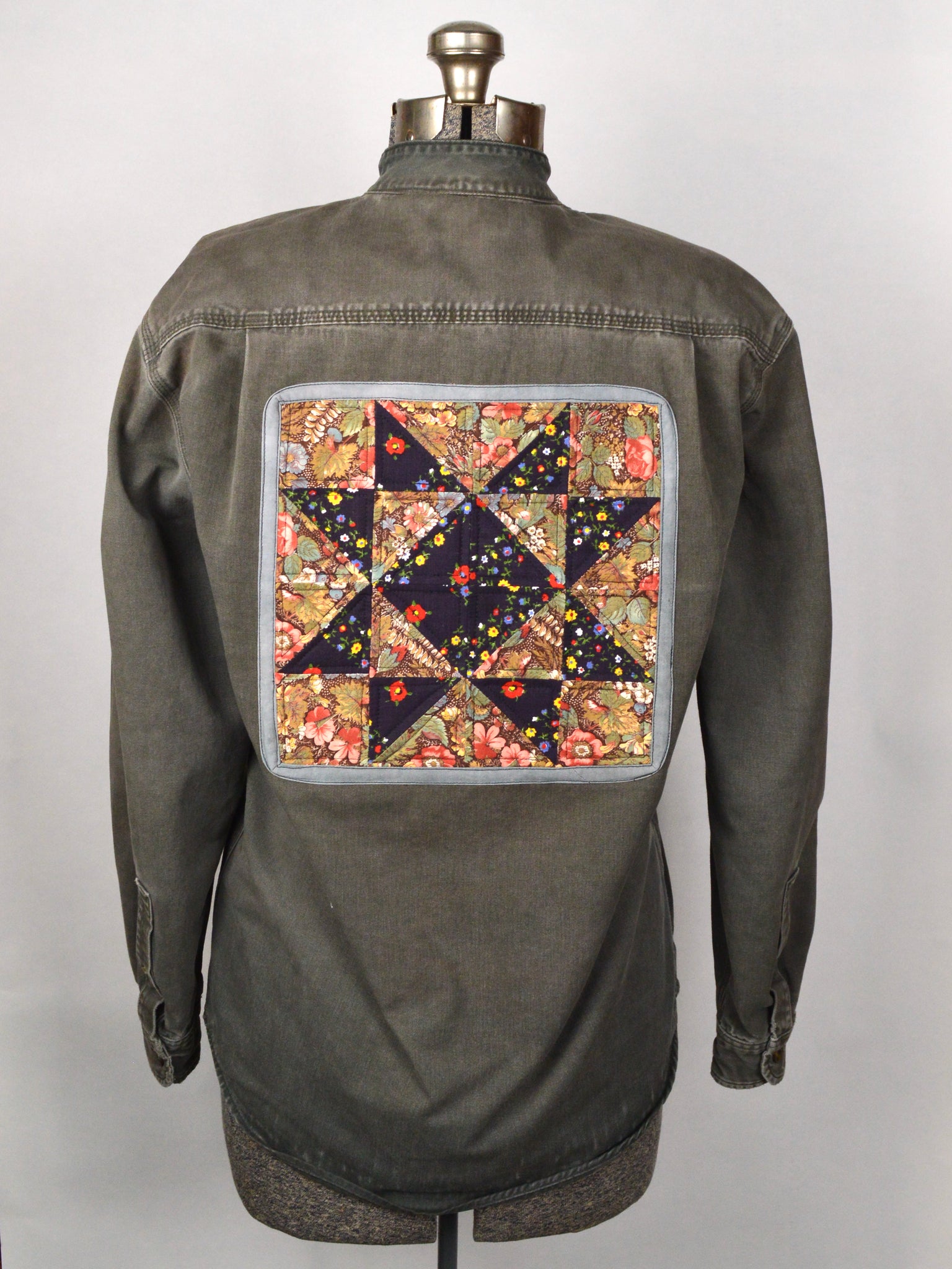 Work Shirt with Quilted Patches