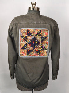 Work Shirt with Quilted Patches