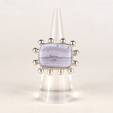 Sowbelly Agate Bobble Ring - 8