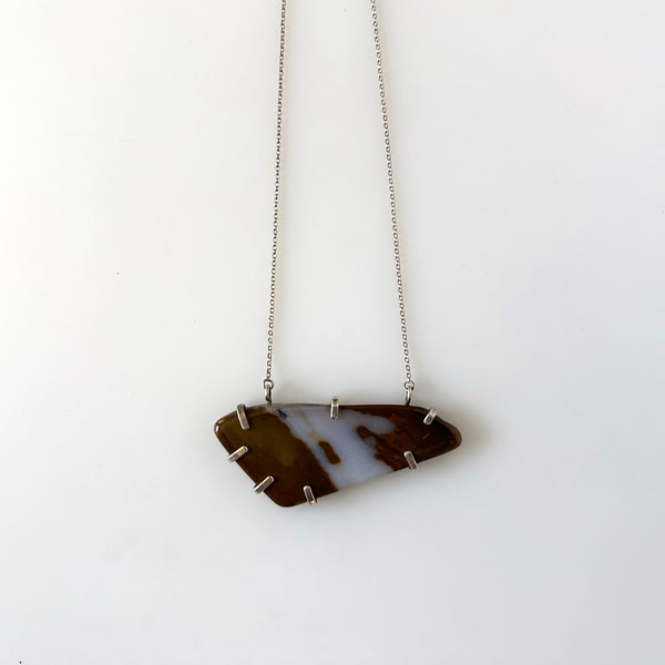 Polka Dot Agate Necklace