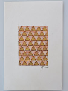 Shape Study, Triangle - Original Watercolor Painting