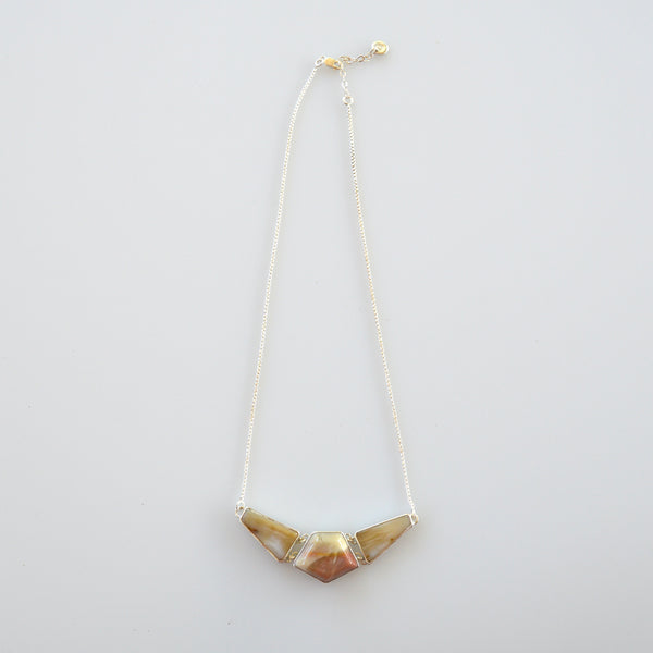 Jasper and Petrified Wood Necklace
