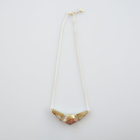 Jasper and Petrified Wood Necklace