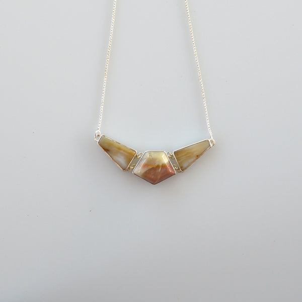 Jasper and Petrified Wood Necklace