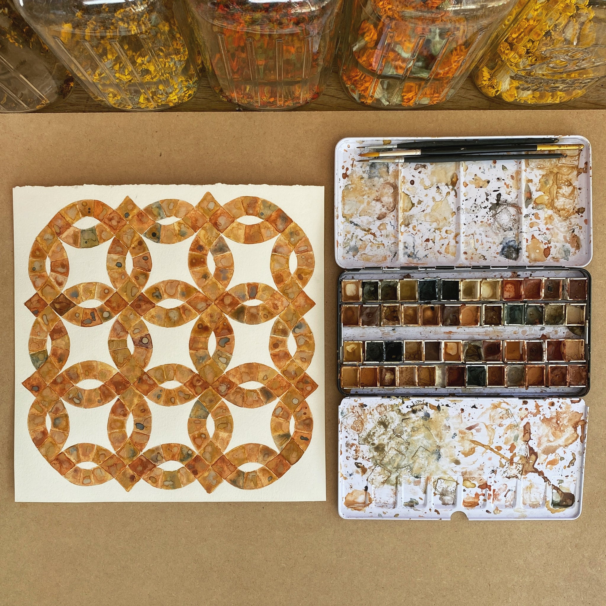 Mineral Pigment Watercolor Workshop - INQUIRY
